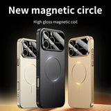 Magnetic Hard PC Lens Protector Phone Case For iPhone