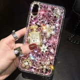 Luxury Sparkling perfume Bottle Diamond Case For iPhone
