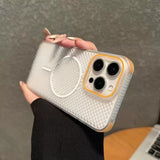 Ultra Thin Heat Dissipation Mesh Magnetic Case for iPhone
