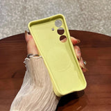 Liquid Silicone Lens Flat Soft Magnetic Phone Case For Samsung