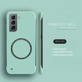 Hard PC Frameless Magnetic Phone Case For Samsung