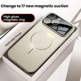 Magnetic Hard PC Lens Protector Phone Case For iPhone