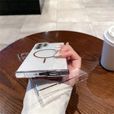 Magnetic Transparent Hard PC Phone Cases For Samsung