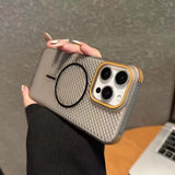 Ultra Thin Heat Dissipation Mesh Magnetic Case for iPhone