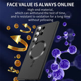 Luxury Magnetic Wireless Charge Case For Samsung