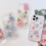 Cute Flower Clear Shockproof Case for iPhone