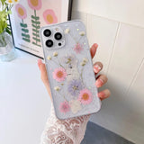 Cute Flower Clear Shockproof Case for iPhone