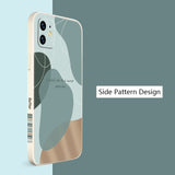 Cartoon Flower Square Silicone Case For Samsung