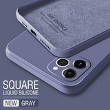 Square Liquid Silicone Case For Samsung