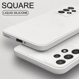 Square Liquid Silicone Case For Samsung