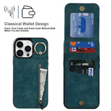 New Ring Buckle Phone Case Zipper Case Retro Leather Case For iPhone Samsung