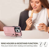 New Ring Buckle Phone Case Zipper Case Retro Leather Case For iPhone Samsung
