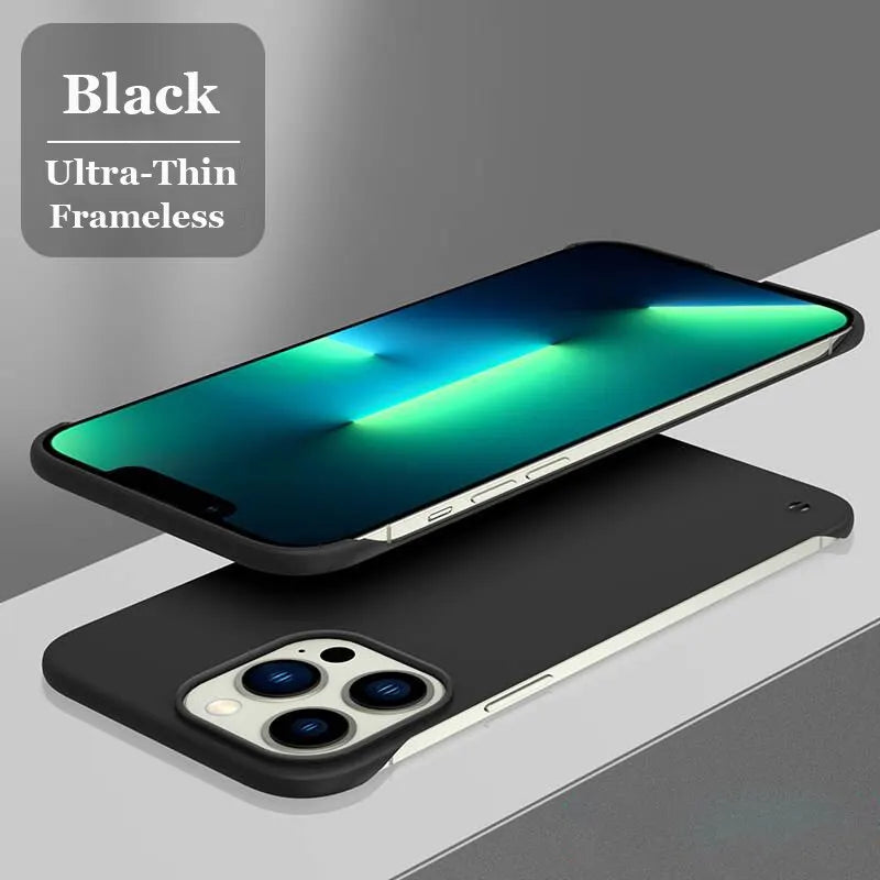 0.3mm Ultra Thin Frameless Hard PC Case For iPhone