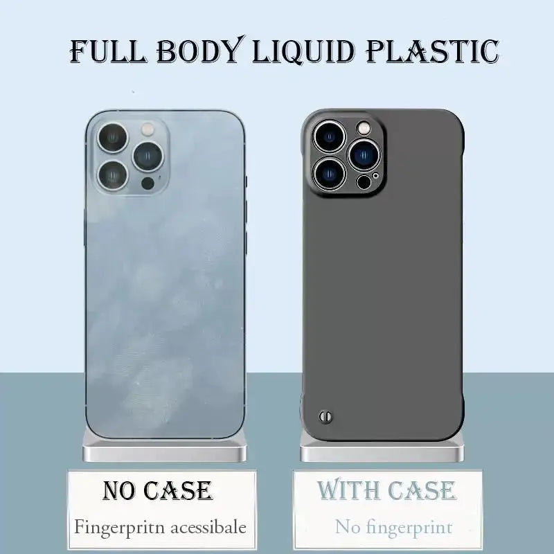 0.3mm Ultra Thin Frameless Hard PC Case For iPhone