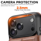 Retro PU Magnetic Flip Card Holder Case for iPhone