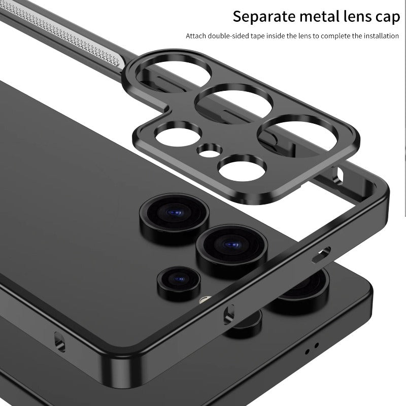 Aluminum Alloy Frame Bumper Metal Lens Phone Case for Samsung