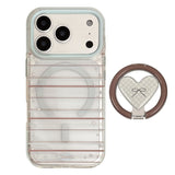 Bow Heart Magnetic Phone Case for IPhone