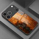 Vintage Wood Grain Painted Electroplated Case for iPhone
