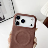 Vintage Leather Matte Magnetic Case for iPhone