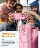Luxury Transparent Candy Color Matte Magnetic Case For iPhone