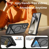 Frosted Magnetic Phone Case With Stand for Samsung