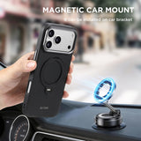 Leather Magnetic Charging Rotatable Kickstand Case for iPhone