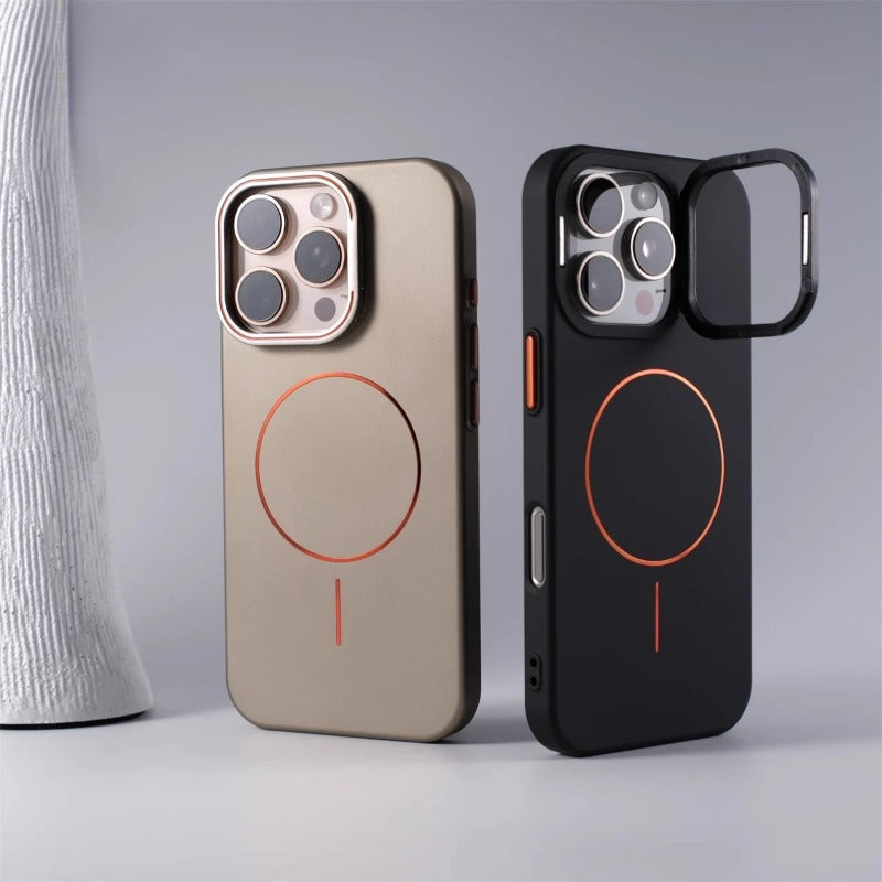Matte Camera Protection Holder Magnetic Case for iPhone