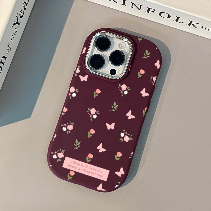 Butterfly Flower Phone Case for iPhone