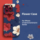 Flower Shockproof Skin-Friendly Phone Case for iPhone