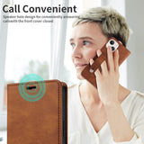 Wrist Strap Leather Flip Wallet Case for iPhone
