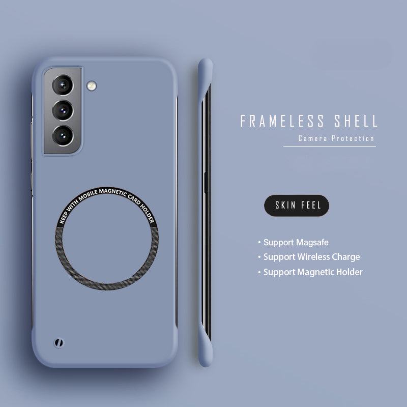 Hard PC Frameless Magnetic Phone Case For Samsung