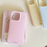 Polka Dot Small Fresh Slim Shockproof Case for iPhone