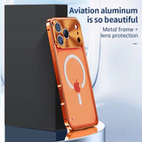 Plating Metal Frame Semi Clear Shockproof Case for iPhone