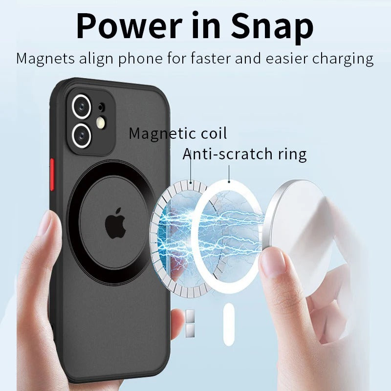 Magnetic Matte Case for iPhone