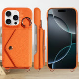Crossbody Leather Wallet Phone Case for iPhone