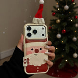 New Cute 3D Christmas Snowman Patchwork Design for IPhone