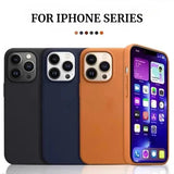 Luxury Leather Magnetic Soft Phone Case for iPhone