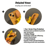 Sunflower Wrist Strap with Lanyard Phone Case for iPhone