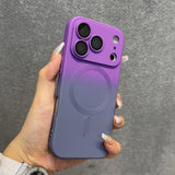Gradient Pattern Magnetic Silicone Phone Case For iPhone