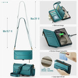 PU Leather Strap Card Holder Wallet Case for Samsung