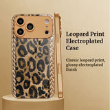 Leopard Print Electroplated Case for iPhone
