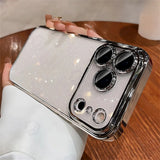 Luxury Transparent Glitter Clear Slim Hard Case For iPhone