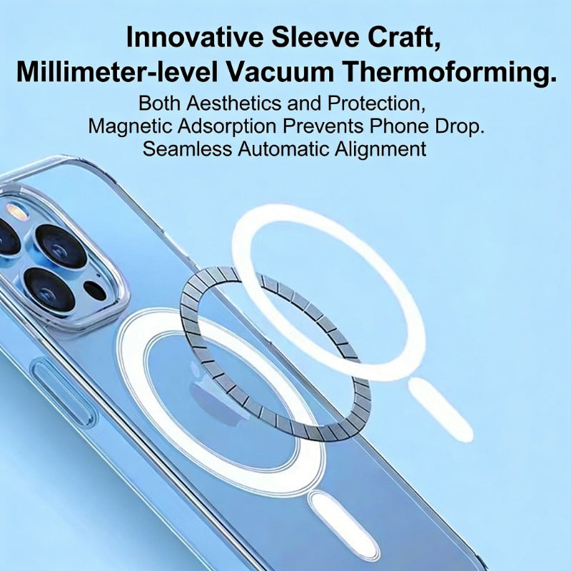 Magnetic Transparent Airbag Protective Phone Case for IPhone