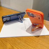 Hidden Kickstand Hollow Cooling Shockproof Case for iPhone