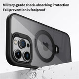 Rotating Folding Stand Clear Magnetic Phone Case For iPhone