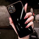 Silicone Shockproof Electroplated Phone Case for Samsung