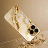 Gold Marble Stone Pattern Phone Case For iPhone
