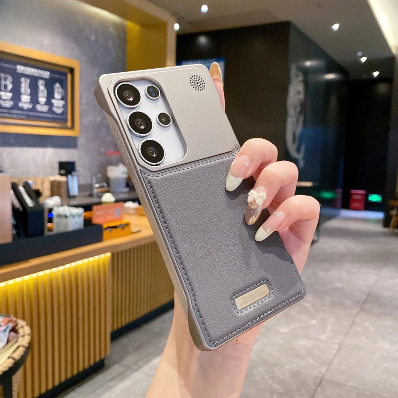 Ultra-thin Borderless Aromatherapy Leather Phone Case for Samsung