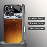 Beer Pattern Electroplated Phone Case for iPhone