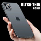 0.3mm Ultra Thin Matte Transparent Case For iPhone